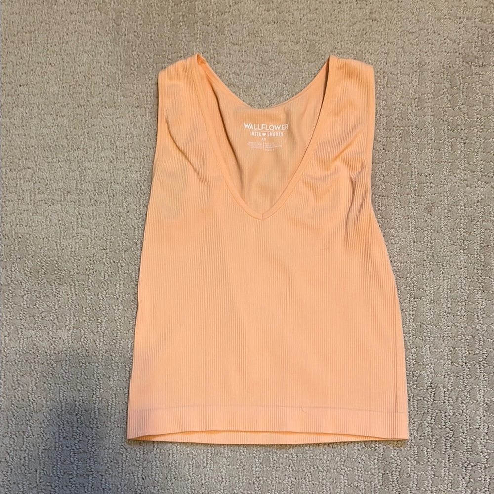 Wallflower Peach Sleeveless Top